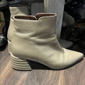 Stylish Cream Ankle Boots